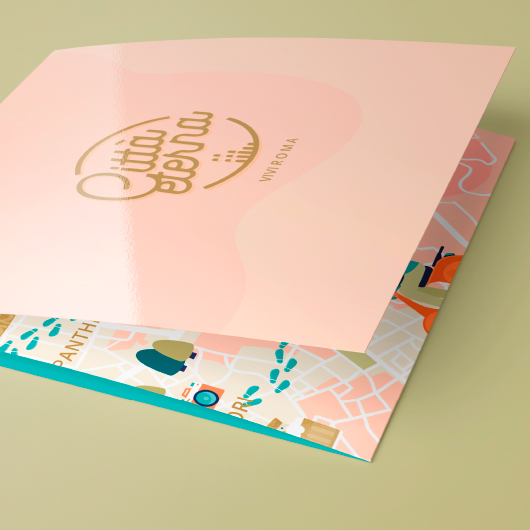 diseño de mapa turistico ilustrado - branding